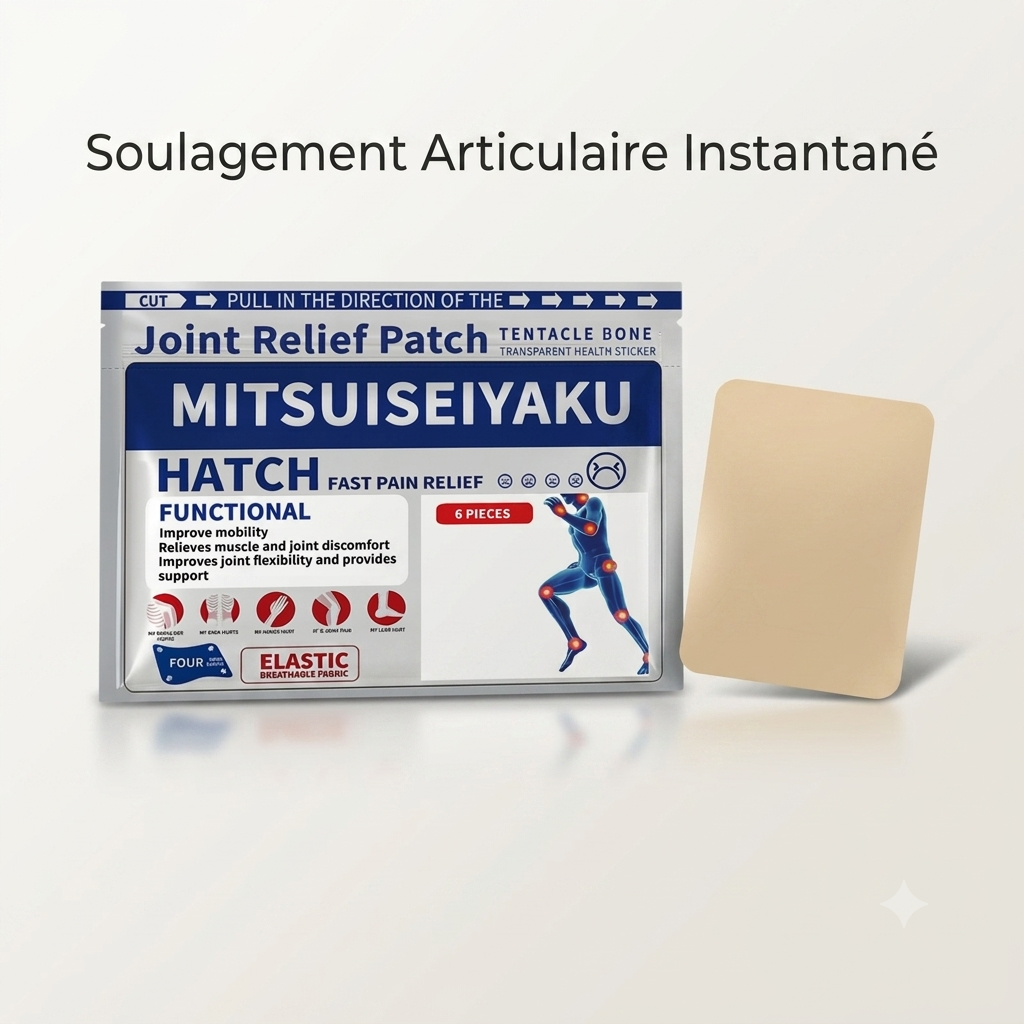 Patch HATCH – Pour soulager les douleurs du dos, genoux, épaules & articulations | 6 Patchs